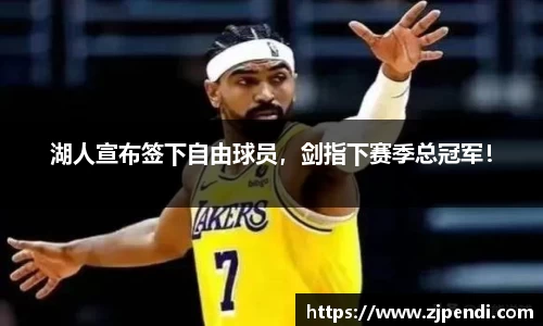 湖人宣布签下自由球员，剑指下赛季总冠军！